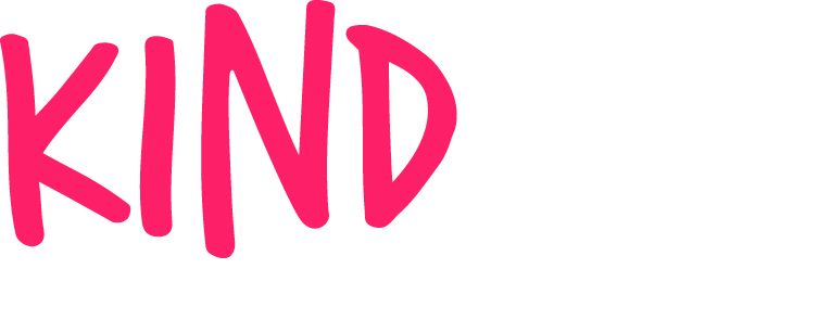 Logo der Kindsein Stiftung. Das Wort Kind ist in einer pinken Handschrift geschrieben.