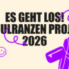 Es Geht Los! Schulranzenprojekt 2026 mit Illustrationen von Schulmaterialien