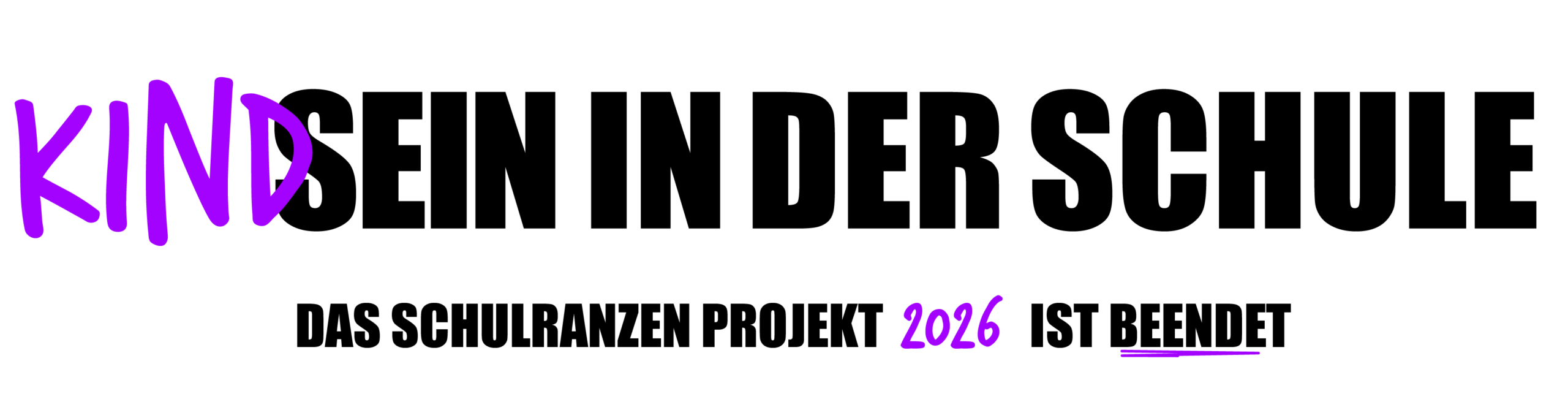Kindsein in der Schule, das Schulranzen Projekt 2026 ist beendet.
